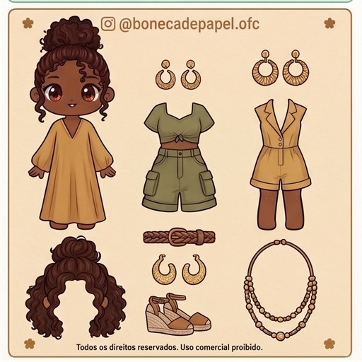 Boneca de papel — modelo 10