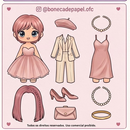 Boneca de papel — modelo 11