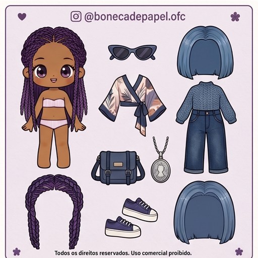 Boneca de papel — modelo 14