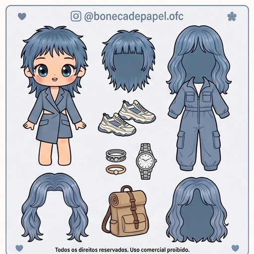 Boneca de papel — modelo 15